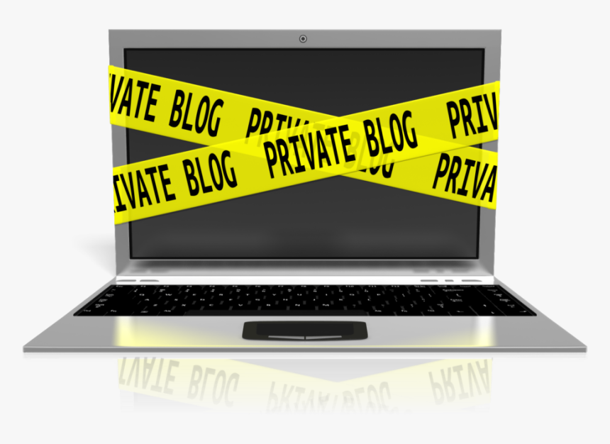 Private Blog - Caution Computer Safety Transparent, HD Png Download, Free Download
