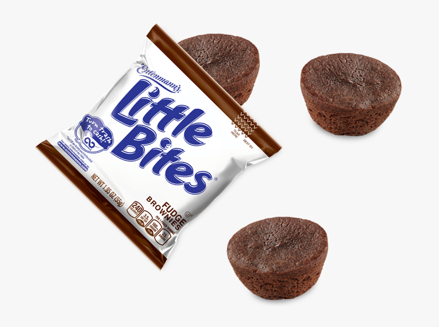 Fudge Brownie Pouch With Muffins - Little Bites Brownies, HD Png Download, Free Download