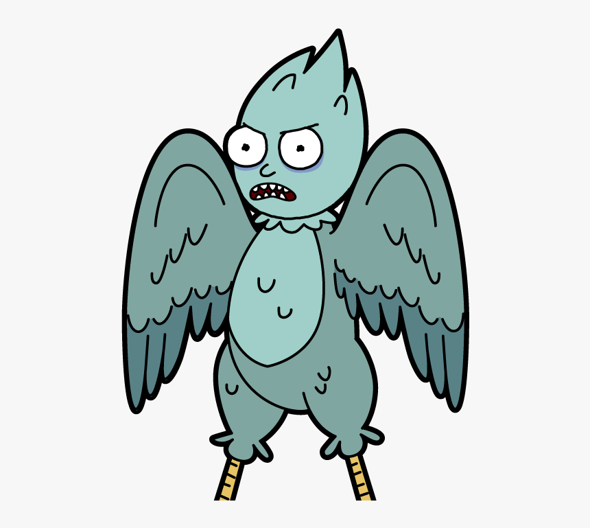 Pocket Morty Birdosaur Evolution , Png Download - Pocket Mortys Birdosaur Morty, Transparent Png, Free Download