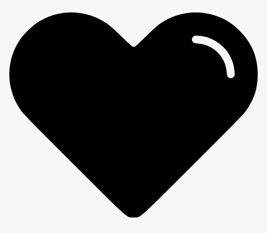 Heart - Black Instagram Heart Png, Transparent Png, Free Download