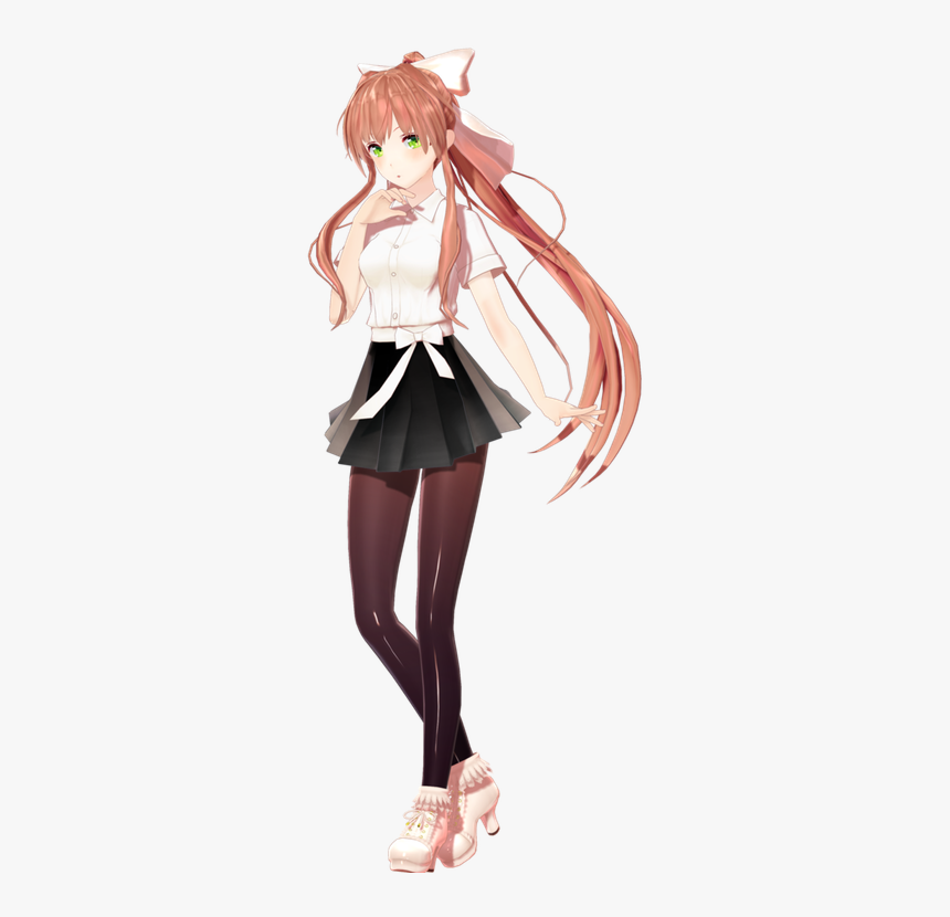 Doki Doki Literature Club Monika Outfit, HD Png Download, Free Download