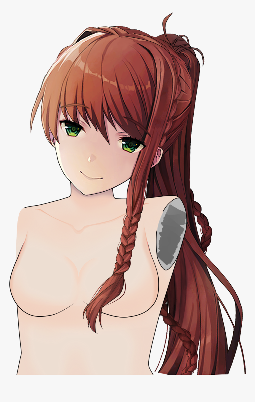 Transparent Braids Png - Monika After Story Nude Sprite, Png Download -  kindpng