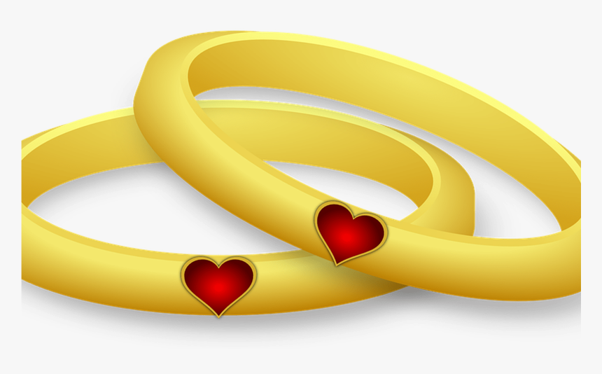 Ring Wedding Heart Free Vector Graphic On Pixabay - รูป การ์ตูน แหวน คู่, HD Png Download, Free Download