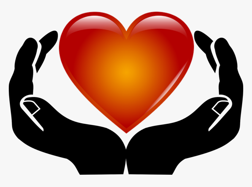 Heart In Hands Png Image - Open Hands Clip Art, Transparent Png, Free Download