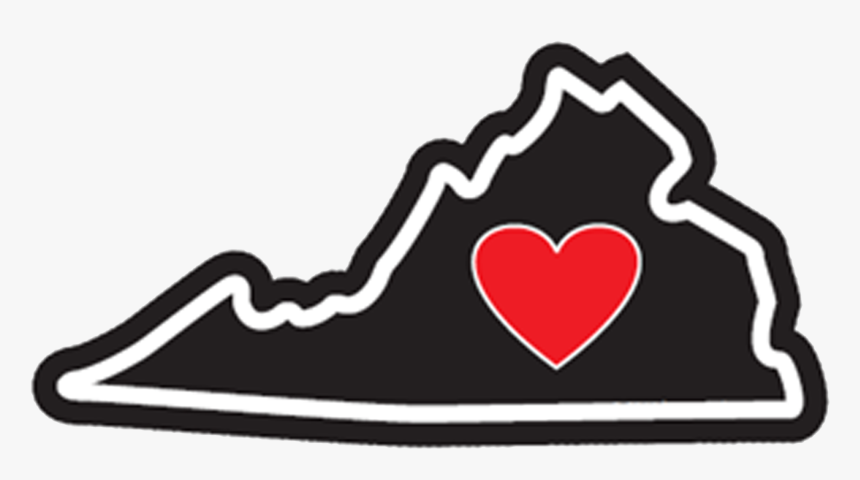 Heart In Virginia Sticker - Virginia Is For Lovers Png, Transparent Png, Free Download