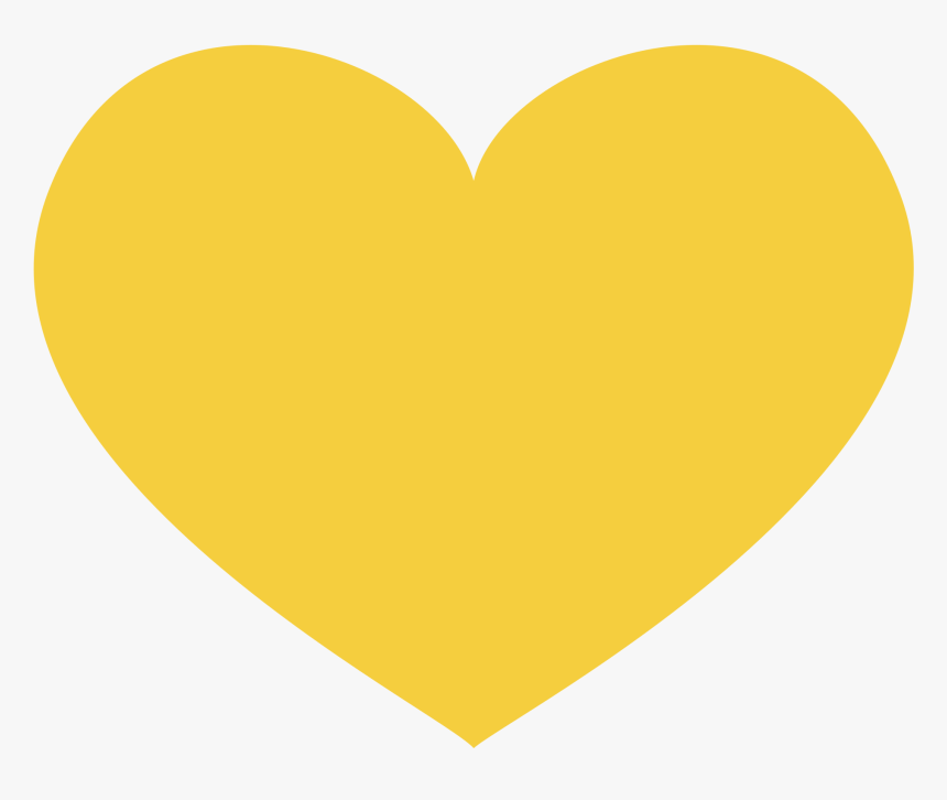 Heart In Yellow , Png Download - Yellow Heart Emoji Twitter, Transparent Png, Free Download