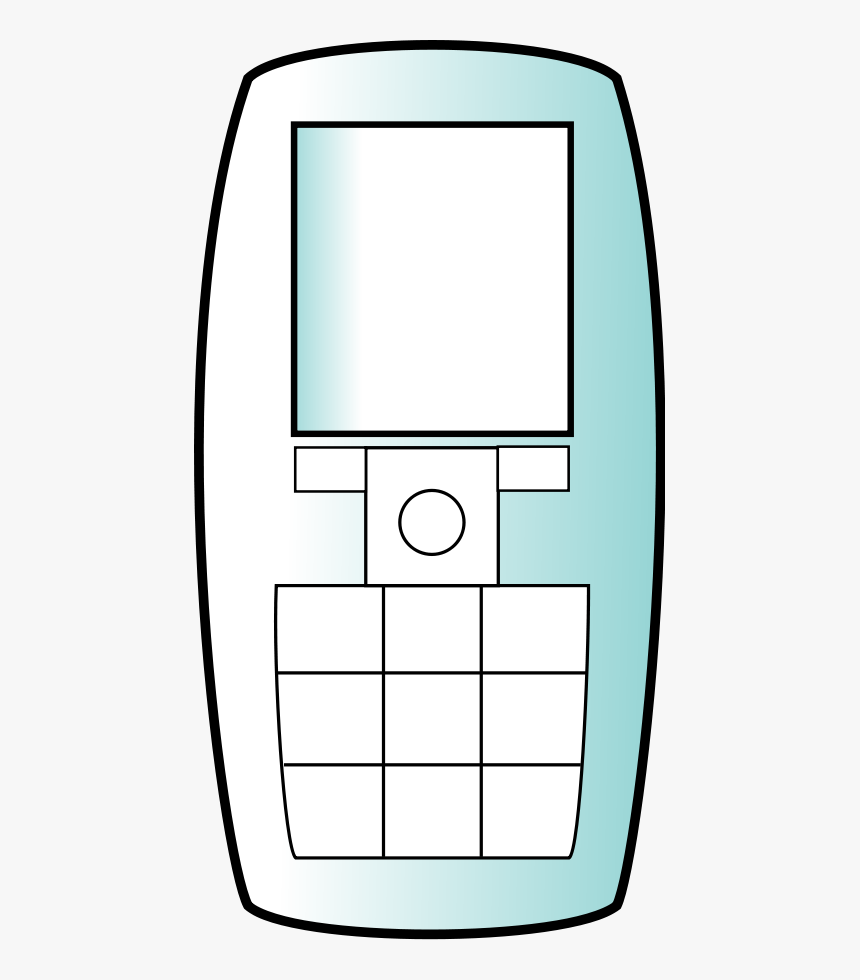 Cellular Phone Svg Clip Arts - Feature Phone, HD Png Download, Free Download