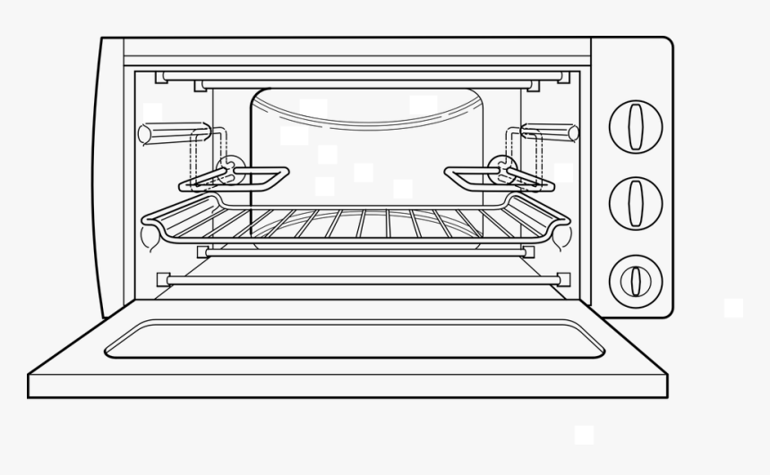 Oven Black And White, HD Png Download, Free Download