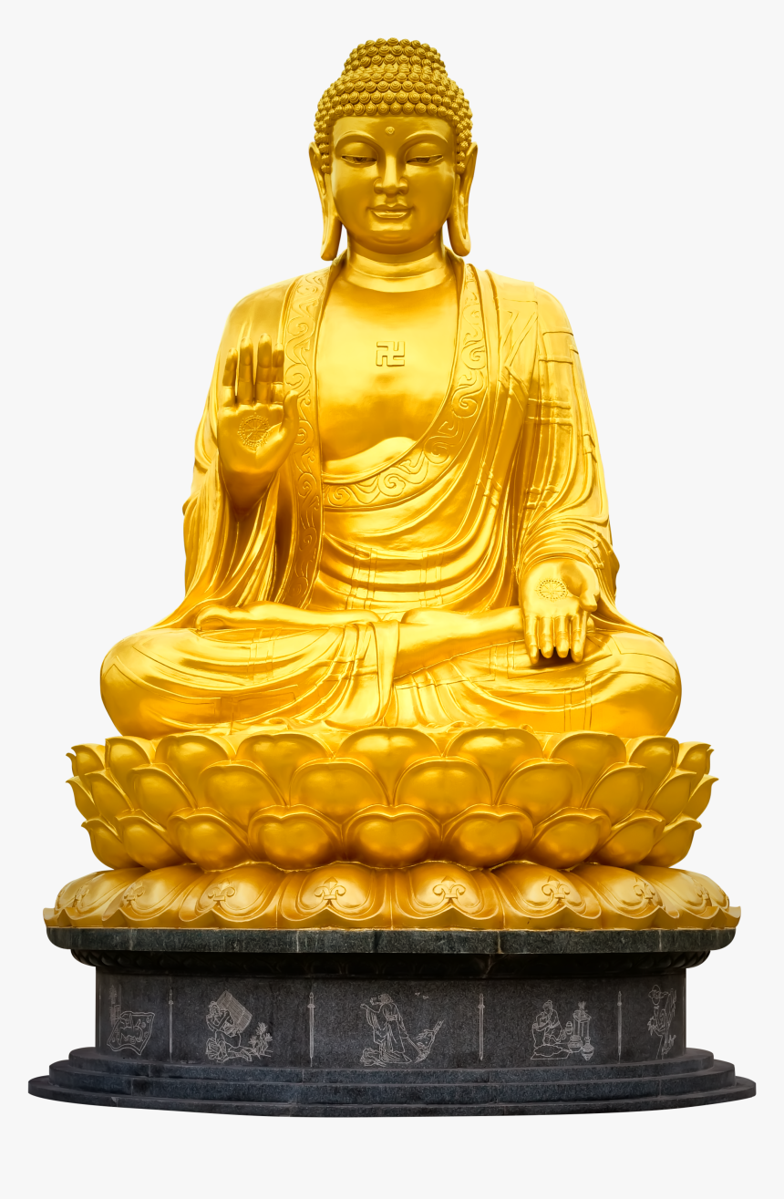 Gold Buddha Statue Png, Transparent Png, Free Download