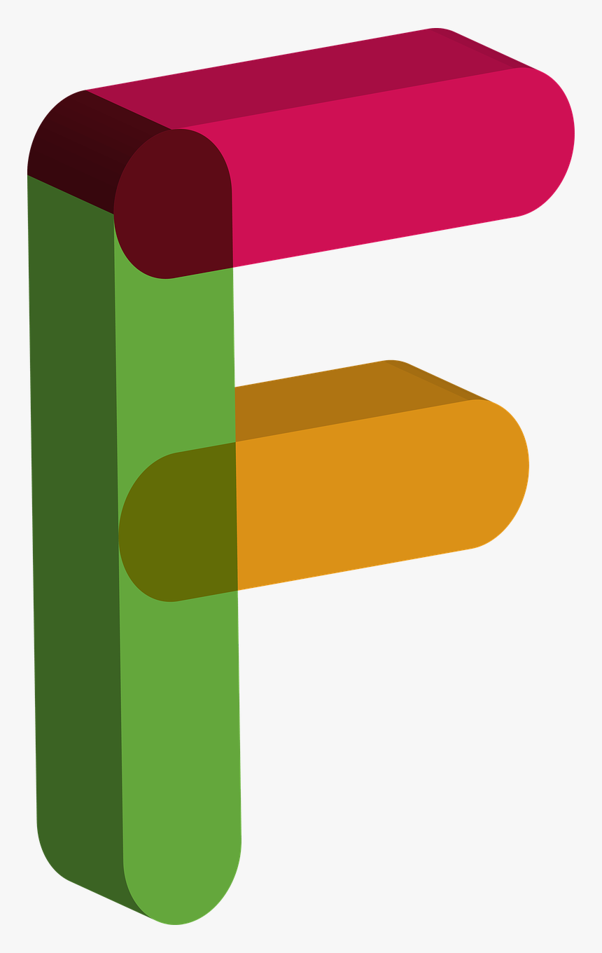 Letter F 3d Png, Transparent Png, Free Download