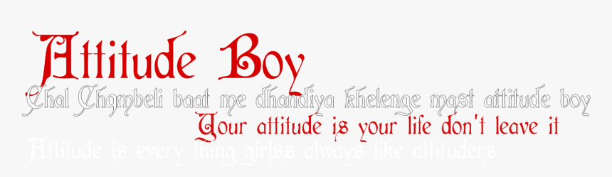 #png #road #attitude - Attitude Picsart Png Text, Transparent Png, Free Download