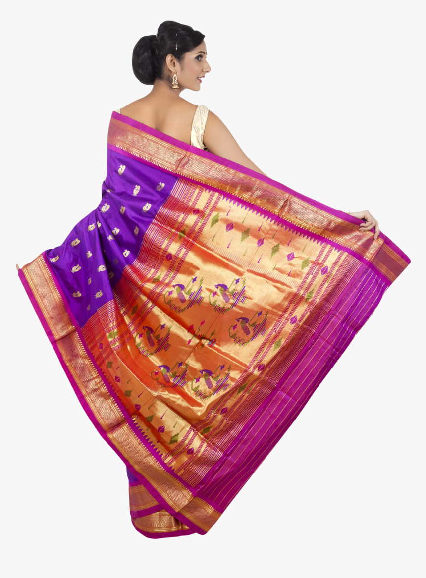 Indian Wedding Girl Png Image - Paithani Saree Full Hd, Transparent Png, Free Download