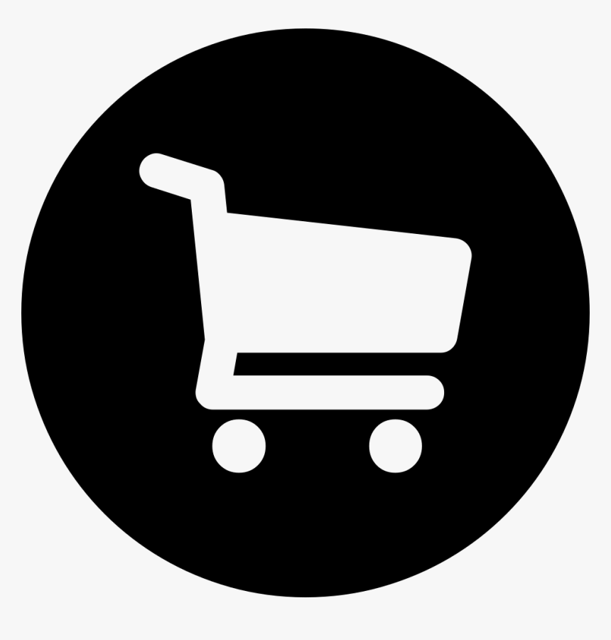 Shopping Cart Button - Shopping Cart Logo White, HD Png Download, Free Download