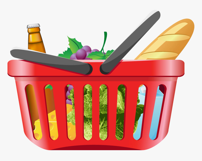 Clip Art Library Stock Shopping Cart Clip Art - Clipart Shopping Basket Png, Transparent Png, Free Download