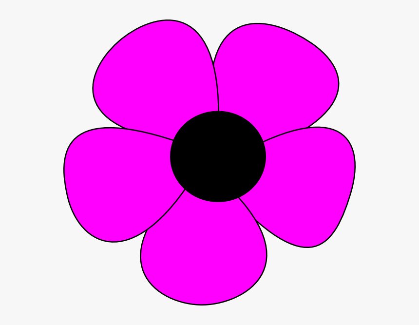 Simple Flower Drawing - Simple Flower Clipart, HD Png Download, Free Download