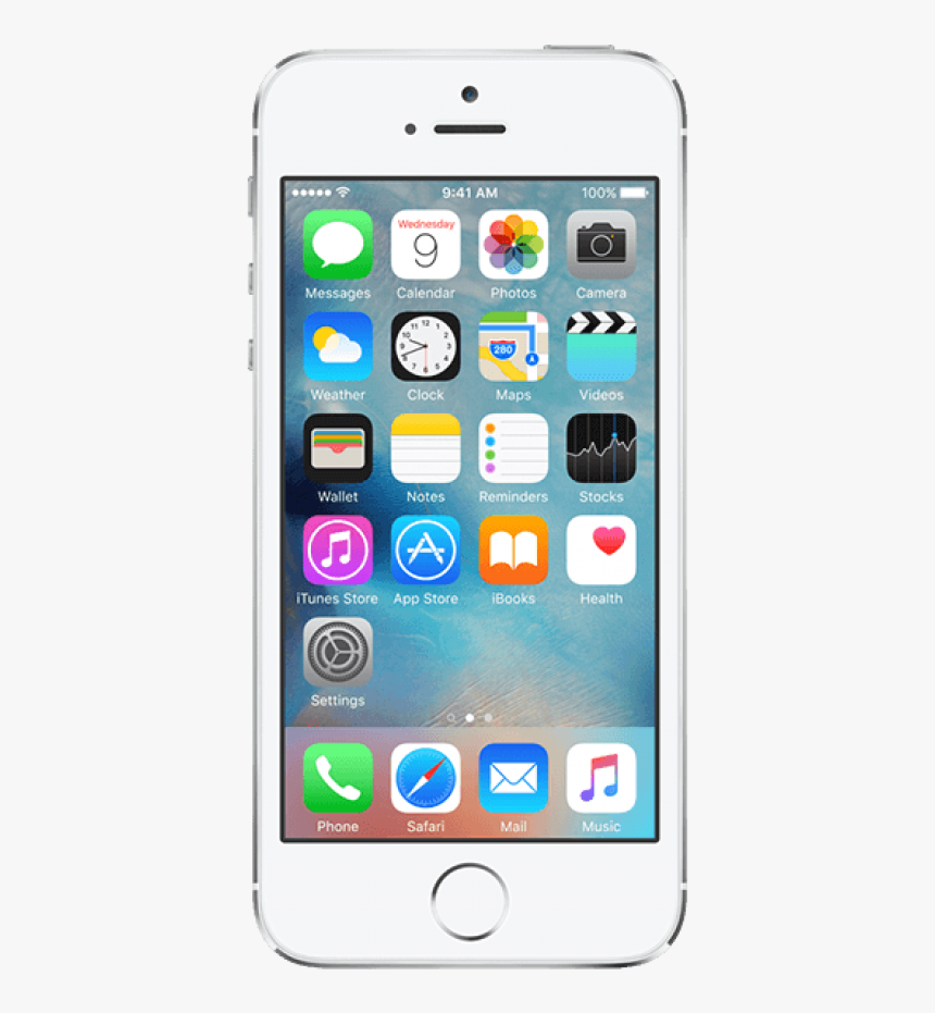 Apple Iphone 5 Smartphone Png Image - Mobile Png Images Apple, Transparent Png, Free Download