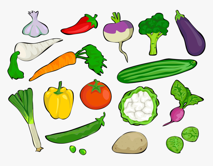 Clipart Transparent Vegetables, HD Png Download, Free Download