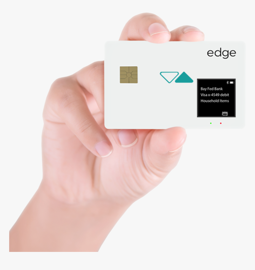 Edge Card Horizontal In Hand - كارنيه اشتراك هيئة النقل العام, HD Png Download, Free Download