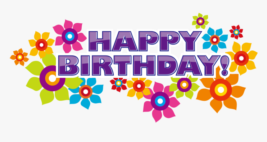 Happy Birthday Png Download - Happy Birthday Word Design, Transparent Png, Free Download