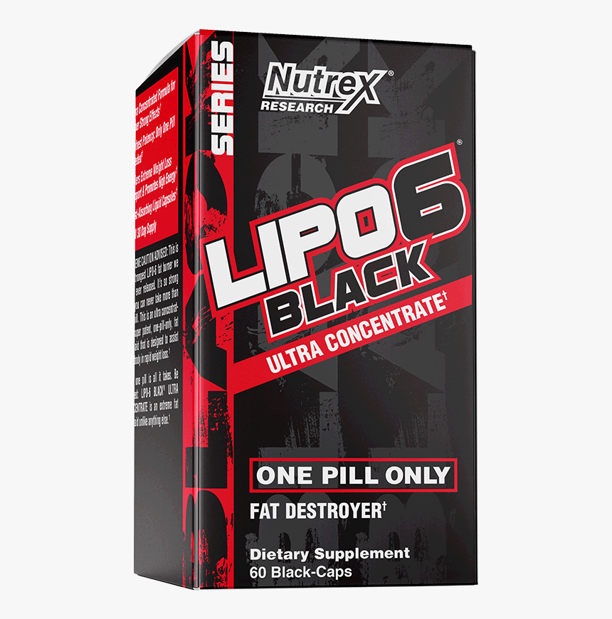 Nutrex Lipo 6 Black, HD Png Download, Free Download