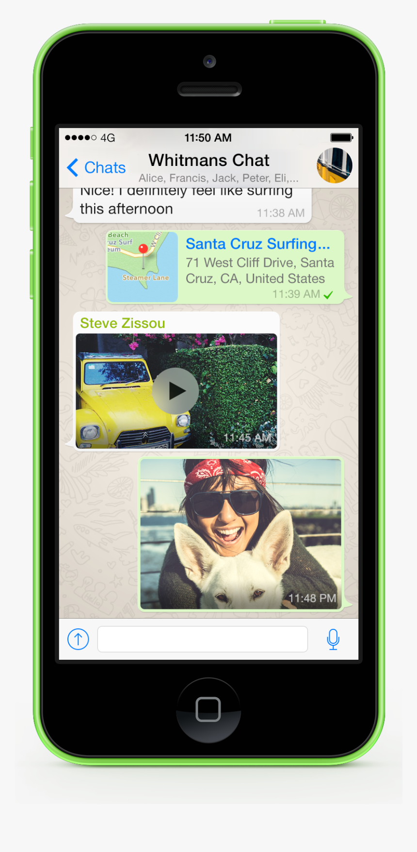 Whatsapp Chat Phone - Advertising In Whatsapp, HD Png Download, Free Download