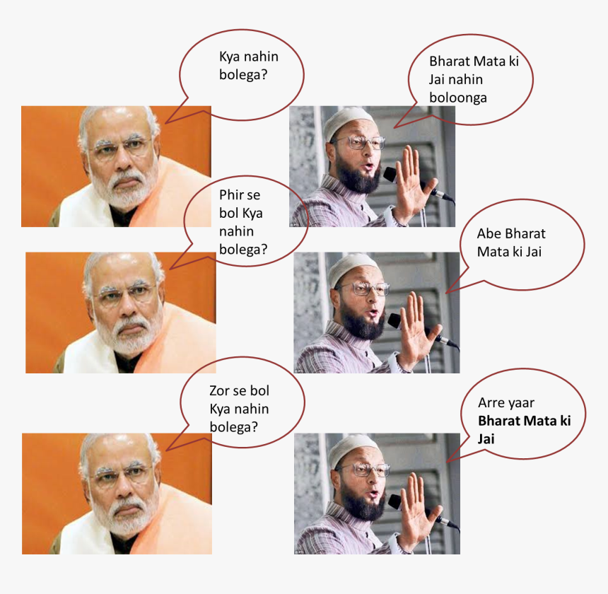 Modi Owaisi Dialogue - Senior Citizen, HD Png Download, Free Download