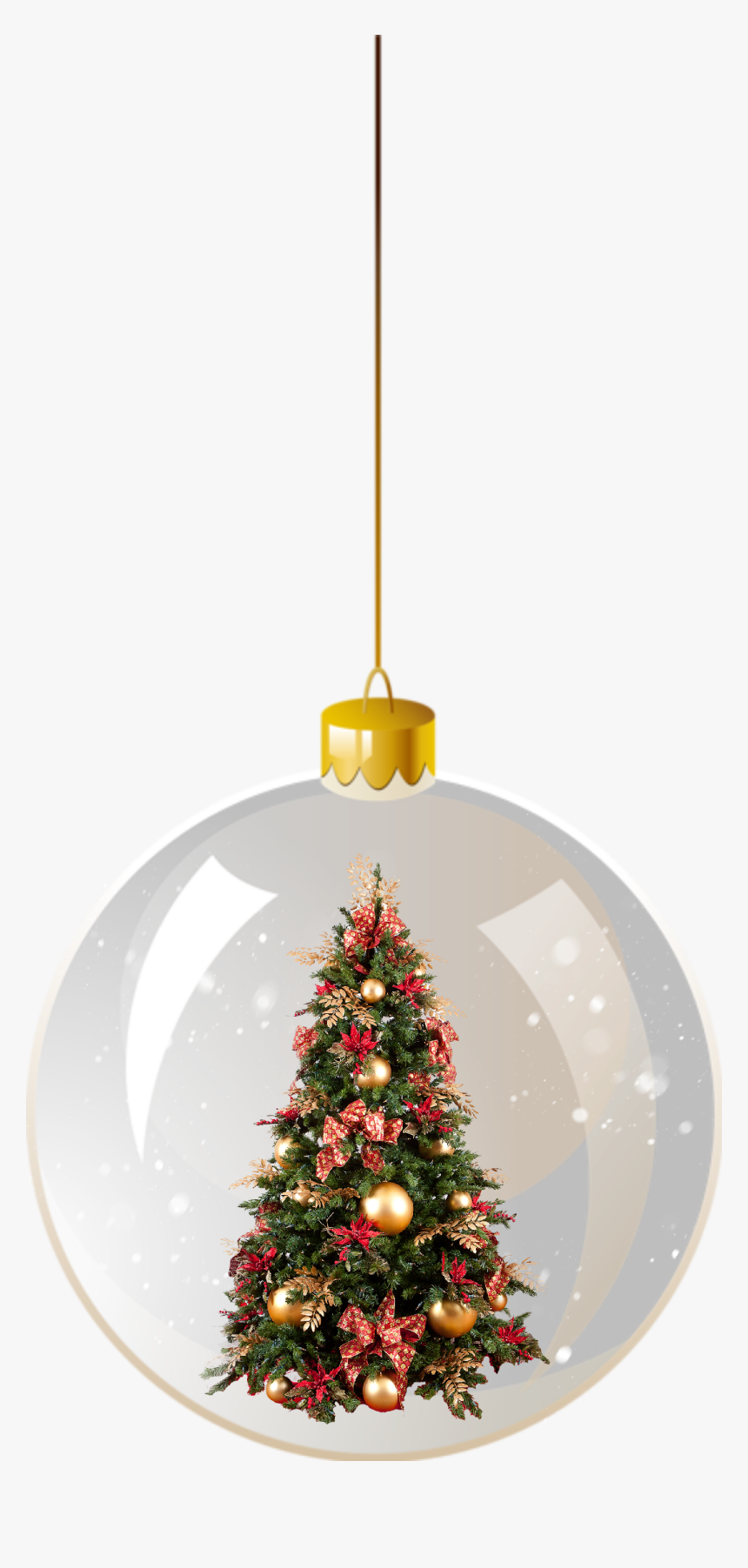 Decorated Christmas Tree Png, Transparent Png, Free Download
