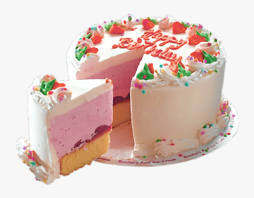 #happybirthday #cake #sweet #food #tumblr #pink Yummy - Transparent Background White Cake Png, Png Download, Free Download