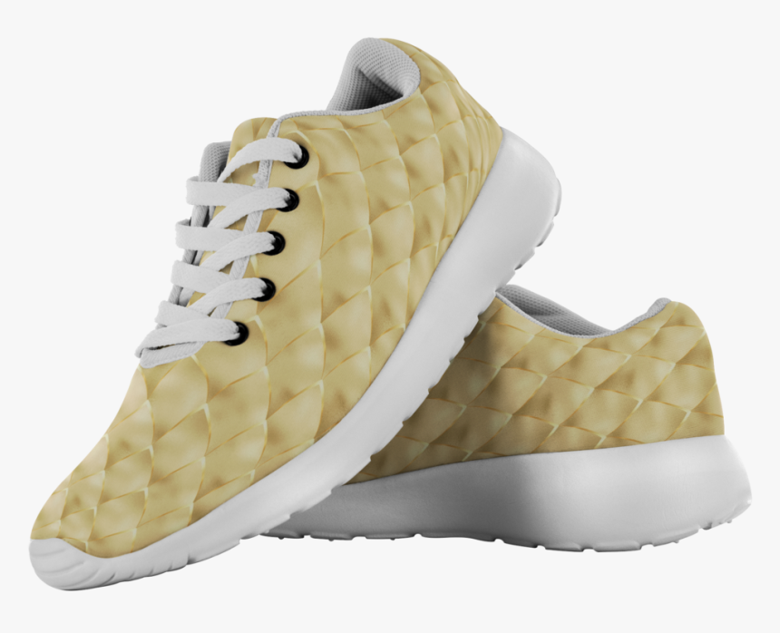 Gold Dragon Scales Custom Printed Running Shoes - Orange Fruit Shoes, HD Png Download, Free Download