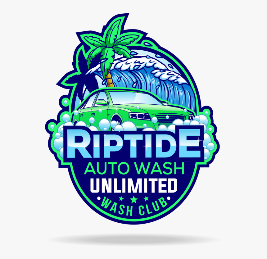 Riptide Autowash Unlimited Wash Club Shadow-01 Smaller - Graphic Design, HD Png Download, Free Download