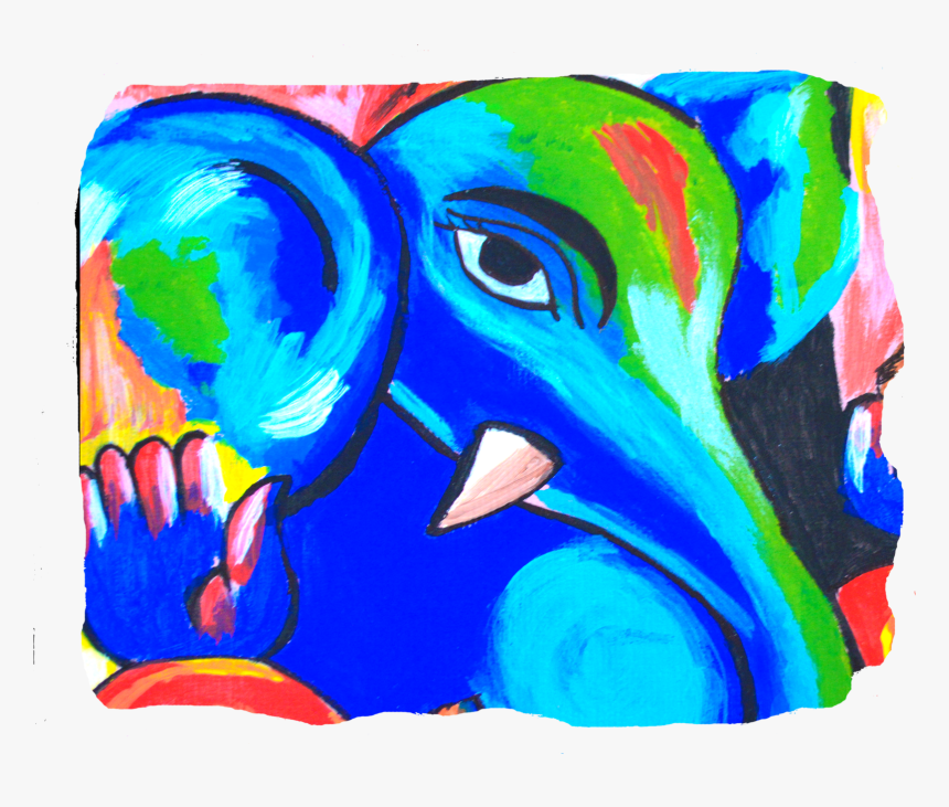 Ganesha Multi Color - Indian Elephant, HD Png Download, Free Download