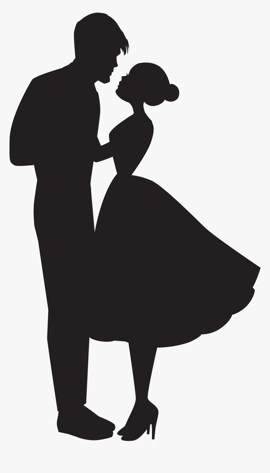 Love Couple Silhouette Clip Art - Love Couple Silhouette Png, Transparent Png, Free Download