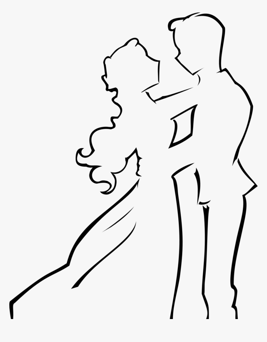 Silhouette Couple Clip Art, HD Png Download, Free Download