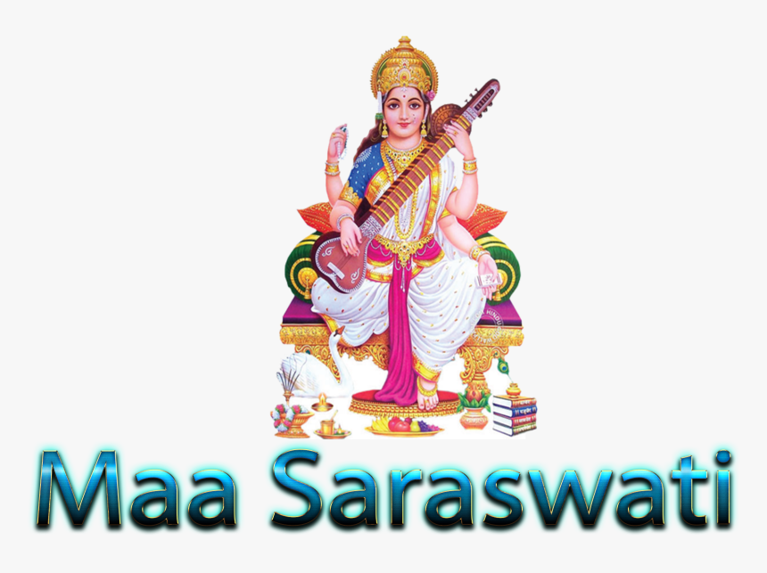 Maa Saraswati Hd , Png Download - Png Transparent Saraswati Maa Png, Png Download, Free Download