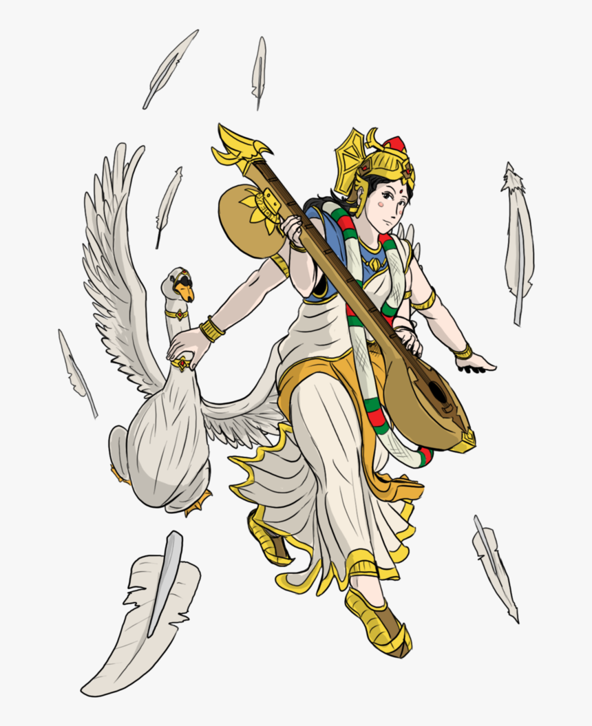 Thumb Image - Art & Drawing Of Saraswati Maa, HD Png Download, Free Download