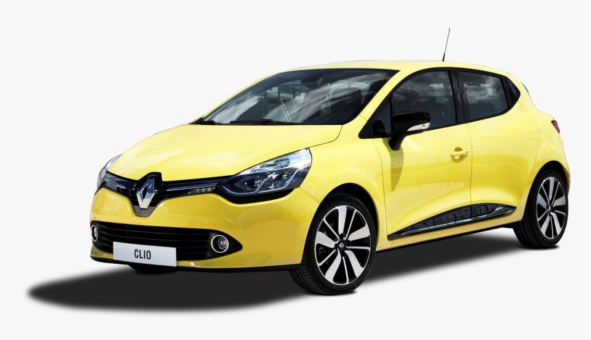 Yellow Renault Clio Car - Renault Car Png, Transparent Png, Free Download