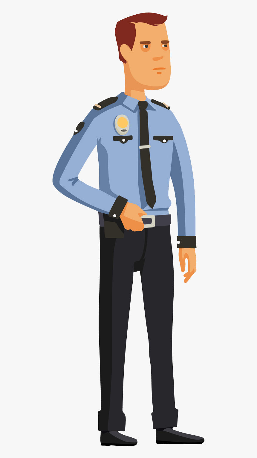 Shri Karni Facility Management - Animated Security Officer Security Guard, HD Png Download, Free Download