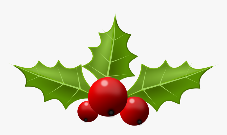 Holly Remix - Transparent Background Christmas Holly Clipart, HD Png Download, Free Download