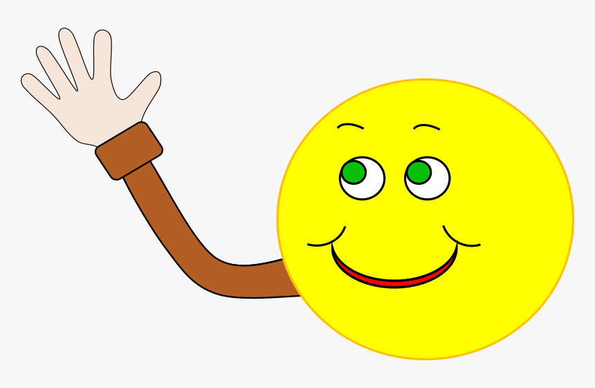 Happy Smiley Waving - Waving Face Transparent, HD Png Download, Free Download