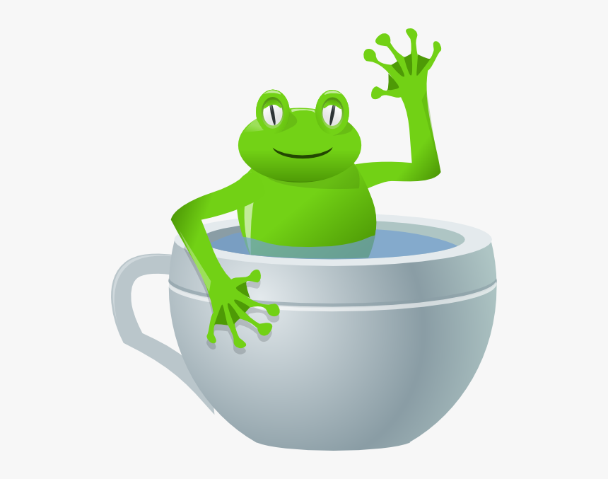 Free Vector Frog In Tea Cup Clip Art - Cup Clipart, HD Png Download, Free Download