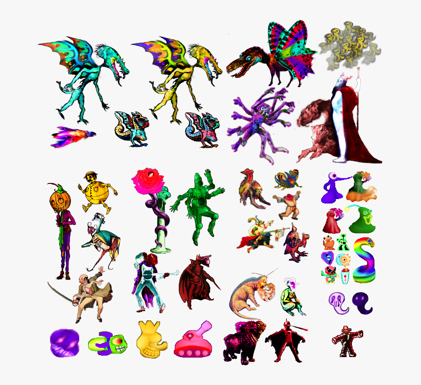 Fullsheet - Monster Sprites, HD Png Download, Free Download