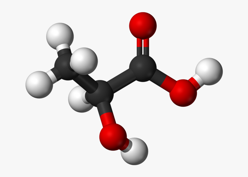 Difference Between Lactate And Lactic Acid - Lactic Acid 3d Structure, HD Png Download, Free Download