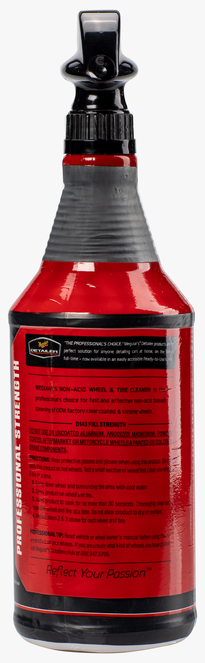 Meguiar’s Non-acid Wheel & Tire Cleaner Clean Tires - Glass Bottle, HD Png Download, Free Download