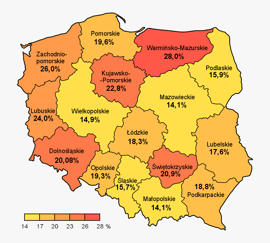 Polska Bezrobocie 2006 - Bezrobocie W Polsce 2006, HD Png Download, Free Download