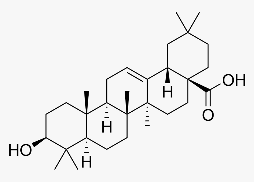 Oleanolic Acid - Oleanolic Acid Chemical Structure, HD Png Download, Free Download