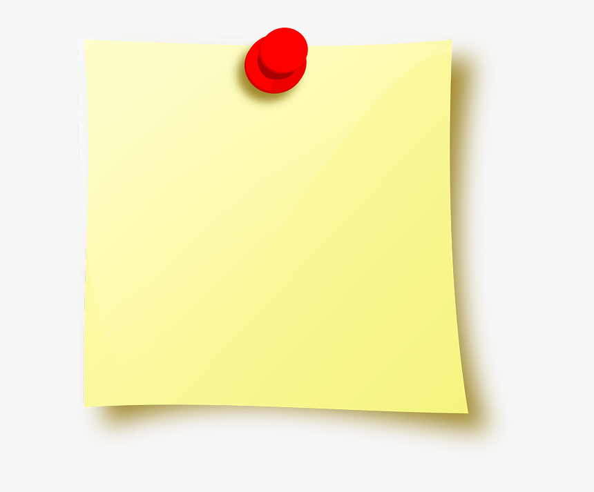 Post-it Note Drawing Pin Icon - Imagenes De Post It Para Escribir, HD Png Download, Free Download