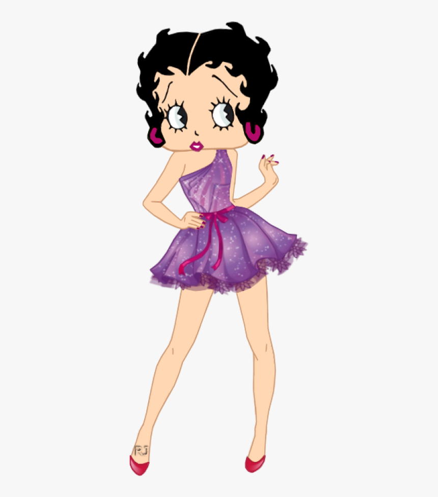 Bb Purple Dress - Betty Boop, HD Png Download, Free Download