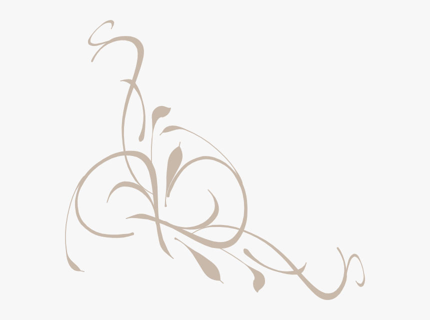 Floral Swirl Svg Clip Arts - Floral Vector Transparent Background, HD Png Download, Free Download