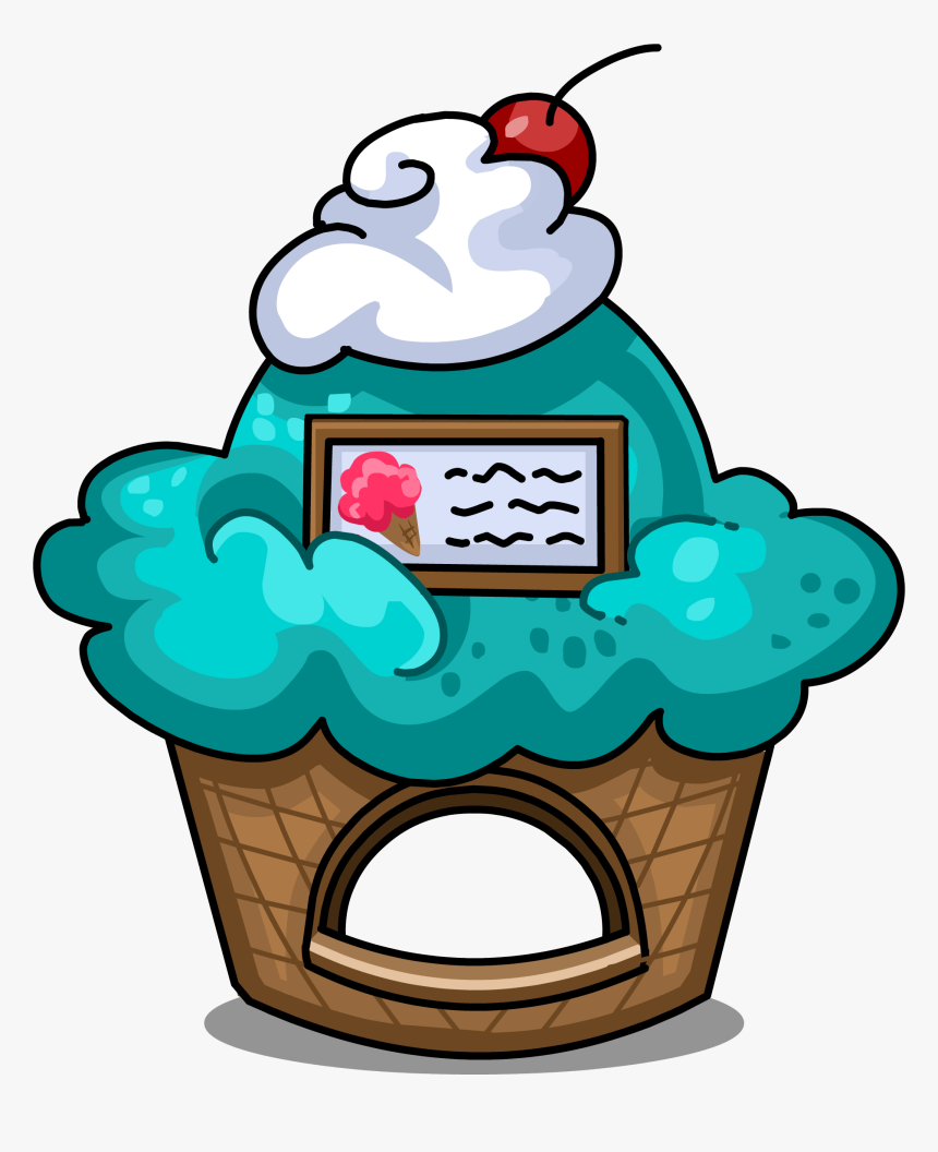 Club Penguin Wiki - Illustration Stand Ice Cream, HD Png Download, Free Download