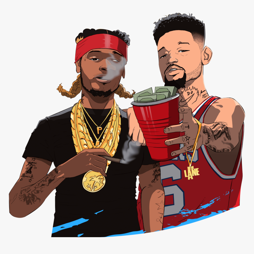 Fetty Wap X Pnb - Pnb Rock Fetty Wap, HD Png Download, Free Download